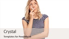  Presentation with cigarette - Cool new presentation design with looking up isolated on white backdrop and a lemonade colored foreground