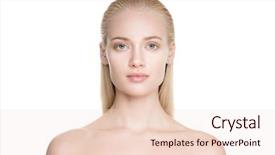  Presentation with nineteenth century woman - Audience pleasing PPT theme consisting of blond woman with long slick backdrop and a lemonade colored foreground