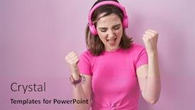  Presentation with music headphones - 