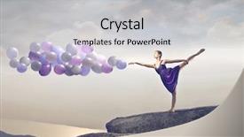  Presentation with stepping - Amazing PPT layouts having blonde dancer stepping backdrop and a light gray colored foreground