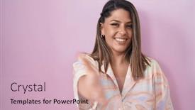  Presentation with pink business - 