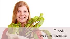  Presentation with beetroot - Theme with blonde-woman-with-beetroot-beta background and a lemonade colored foreground