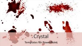  Presentation with blood - Colorful theme enhanced with blood - splashes backdrop and a lemonade colored foreground