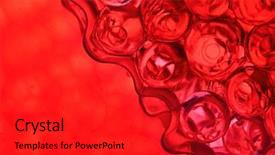  Presentation with pearls - Presentation consisting of blood cell - background made of red gel background and a red colored foreground