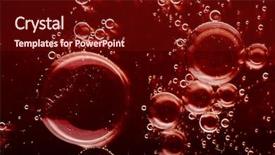  Presentation with oil drops - Amazing presentation having blood cell - oil drops background with big backdrop and a tawny brown colored foreground