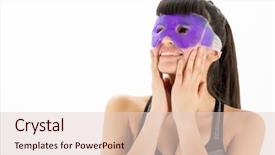  Presentation with topical gel drug - Audience pleasing PPT theme consisting of blood circulation - adorable young woman wearing gel backdrop and a lemonade colored foreground