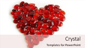  Presentation with gems - Theme with white plate with soja background and a light gray colored foreground