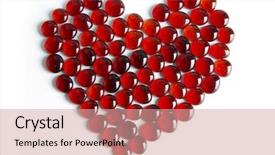  Presentation with gems - Colorful slides enhanced with blood diamond - photo of tens of little backdrop and a coral colored foreground