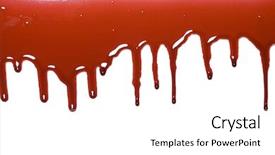  Presentation with dripping blood - Amazing PPT layouts having blood drip pattern isolated backdrop and a white colored foreground
