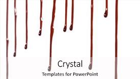  Presentation with blood - Slide deck consisting of blood drip pattern isolated background and a white colored foreground