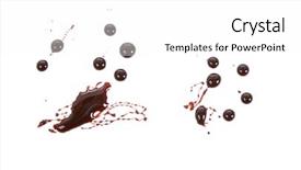  Presentation with blood - Colorful theme enhanced with rfid implantation syringe and chips backdrop and a teal colored foreground
