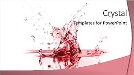  Presentation with white wine and red - Audience pleasing slide set consisting of blood drop - red wine splash isolated backdrop and a white colored foreground