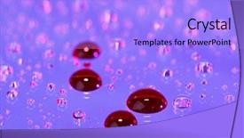  Presentation with water drop - Presentation theme having blood drop on abstract translucent background and a light blue colored foreground