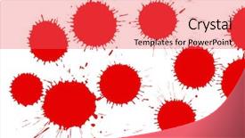  Presentation with white blood cell - Beautiful PPT layouts featuring blood drops isolated on white backdrop and a  colored foreground
