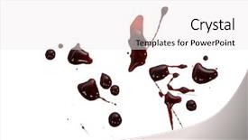  Presentation with blood - Presentation enhanced with blood drops background and a white colored foreground