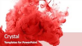  Presentation with blood - Theme enhanced with blood flowing - acrylic colors in water abstract background and a crimson colored foreground