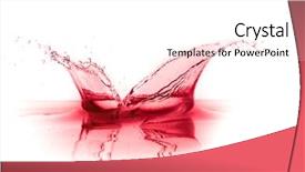  Presentation with splash - Cool new presentation with blood flowing - red wine splash isolated backdrop and a white colored foreground