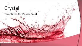  Presentation with splash - PPT layouts enhanced with blood flowing - red wine splash isolated background and a white colored foreground