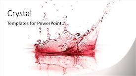  Presentation with white wine and red - Amazing presentation design having blood flowing - red wine splash isolated backdrop and a  colored foreground