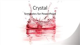  Presentation with splash - Slide set consisting of blood flowing - red wine splash isolated background and a white colored foreground