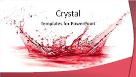  Presentation with white wine and red - Colorful presentation theme enhanced with blood flowing - red wine splash isolated backdrop and a white colored foreground