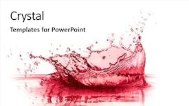  Presentation with white wine and red - Presentation design with blood flowing - red wine splash isolated background and a white colored foreground