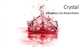  Presentation with white wine and red - Amazing slide deck having blood flowing - red wine splash isolated backdrop and a white colored foreground