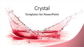  Presentation with splash - Amazing PPT layouts having blood flowing - red wine splash isolated backdrop and a  colored foreground