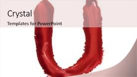  Presentation with blood and leukemia - PPT theme having blood font written with bloody background and a  colored foreground