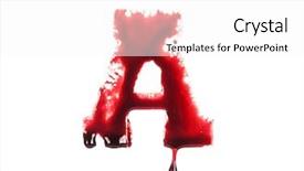  Presentation with dripping blood - Amazing PPT theme having blood fonts with dripping blood backdrop and a white colored foreground