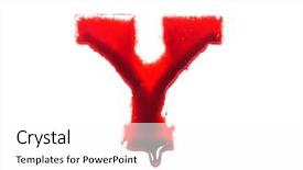  Presentation with dripping blood - Slide set consisting of blood fonts with dripping blood background and a white colored foreground