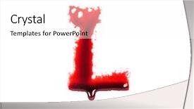  Presentation with fonts - Cool new slide deck with blood fonts with dripping blood backdrop and a white colored foreground