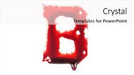  Presentation with dripping blood - PPT theme enhanced with blood fonts with dripping blood background and a sky blue colored foreground