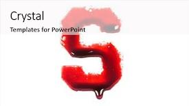  Presentation with dripping blood - Slides with blood fonts with dripping blood background and a white colored foreground