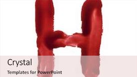  Presentation with fonts - Slides enhanced with blood fonts written with bloody background and a lemonade colored foreground