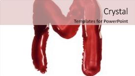  Presentation with fonts - Amazing slide deck having blood fonts written with bloody backdrop and a lemonade colored foreground