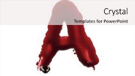  Presentation with fonts - Audience pleasing PPT theme consisting of blood fonts written with bloody backdrop and a sky blue colored foreground