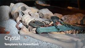  Presentation with celtic - Colorful slide deck enhanced with blood gore - dead celtic man in grave backdrop and a gray colored foreground