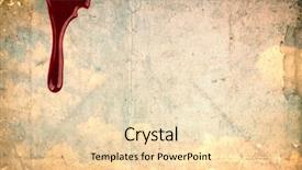  Presentation with blood spatter - Colorful PPT theme enhanced with birthday cake with sparkler backdrop and a  colored foreground.