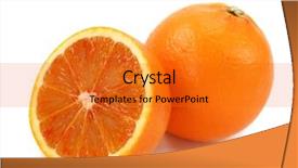  Presentation with white blood cell - PPT layouts consisting of blood orange isolated on white background and a gold colored foreground