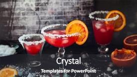  Presentation with blood gas - Cool new slide set with blood orange margarita in glass backdrop and a  colored foreground