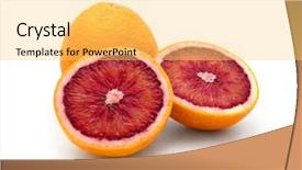  Presentation with blood - PPT theme featuring blood orange background and a  colored foreground