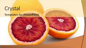  Presentation with blood - Audience pleasing presentation consisting of blood orange backdrop and a yellow colored foreground