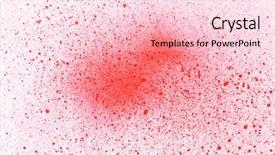  Presentation with blood spatter - Slides having blood paint spatters splashes background and a lemonade colored foreground