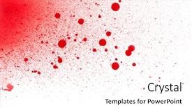  Presentation with blood spatter - Beautiful PPT layouts featuring blood paint spatters splashes backdrop and a white colored foreground