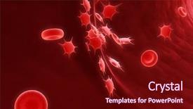  Presentation with wound - Colorful presentation enhanced with blood platelets - platlets on wound backdrop and a wine colored foreground