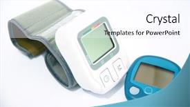  Presentation with blood pressure - Presentation theme consisting of blood pressure device and device background and a white colored foreground