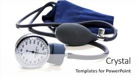  Presentation with high blood - Cool new slides with blood pressure devise with selective backdrop and a white colored foreground