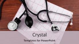  Presentation with concept high blood pressure used tablets and - Beautiful slides featuring blood pressure meter and stethoscope backdrop and a  colored foreground