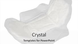  Presentation with blood products - Slide deck with blood products - feminine pads background and a white colored foreground